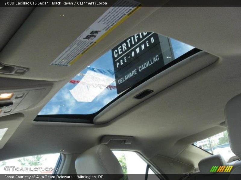 Black Raven / Cashmere/Cocoa 2008 Cadillac CTS Sedan