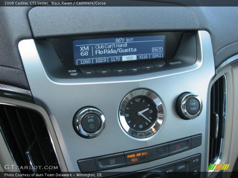 Black Raven / Cashmere/Cocoa 2008 Cadillac CTS Sedan