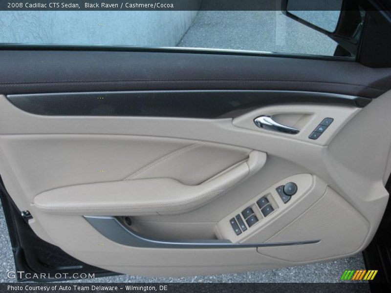 Black Raven / Cashmere/Cocoa 2008 Cadillac CTS Sedan