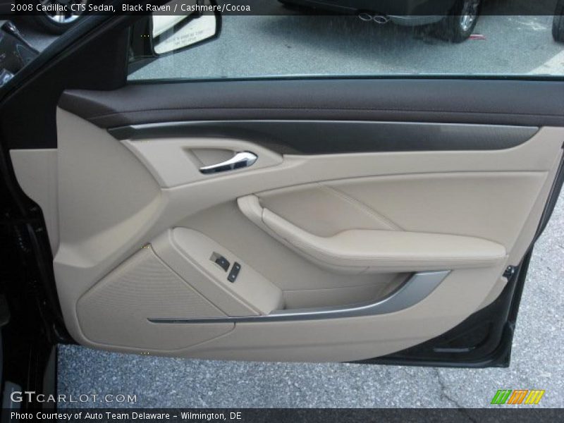 Black Raven / Cashmere/Cocoa 2008 Cadillac CTS Sedan