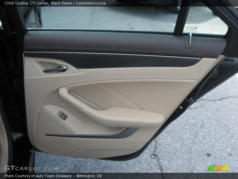 Black Raven / Cashmere/Cocoa 2008 Cadillac CTS Sedan