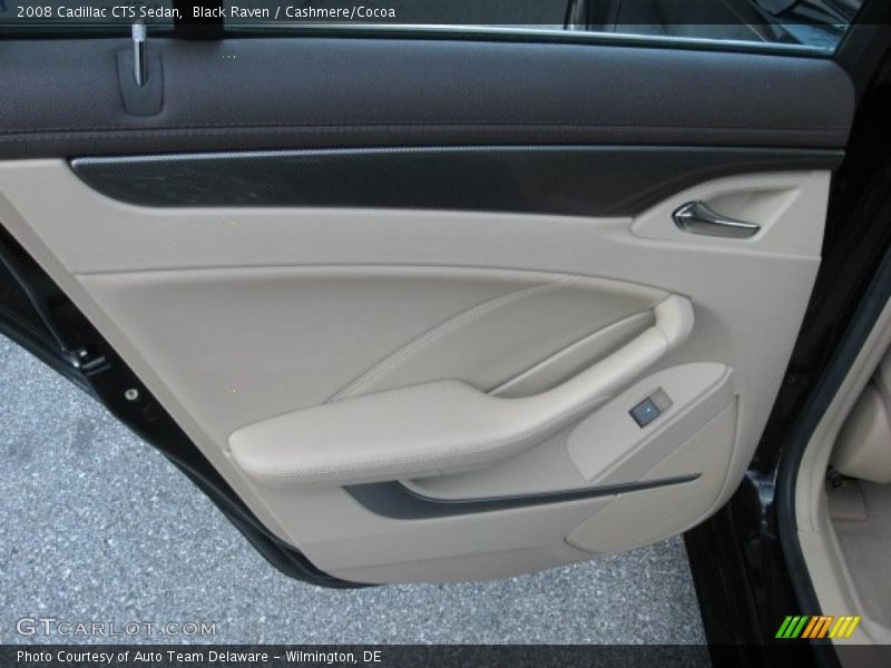 Black Raven / Cashmere/Cocoa 2008 Cadillac CTS Sedan