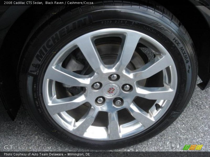 Black Raven / Cashmere/Cocoa 2008 Cadillac CTS Sedan