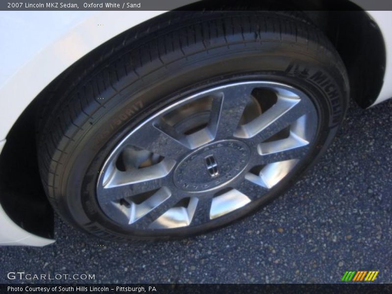 Oxford White / Sand 2007 Lincoln MKZ Sedan