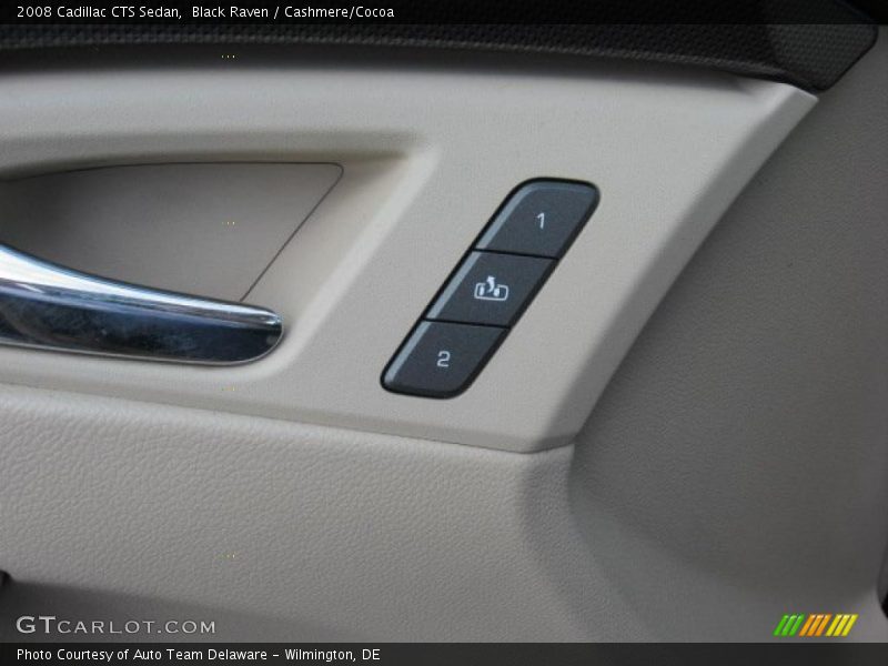 Black Raven / Cashmere/Cocoa 2008 Cadillac CTS Sedan