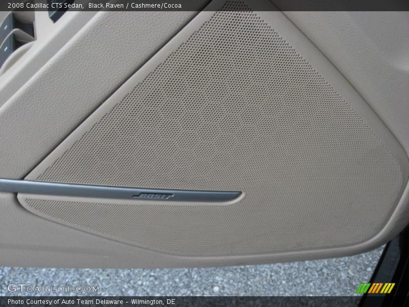Black Raven / Cashmere/Cocoa 2008 Cadillac CTS Sedan