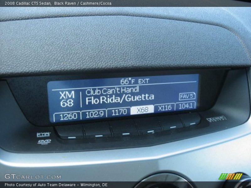 Black Raven / Cashmere/Cocoa 2008 Cadillac CTS Sedan