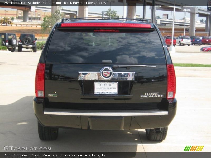 Black Raven / Ebony/Ebony 2011 Cadillac Escalade ESV Premium