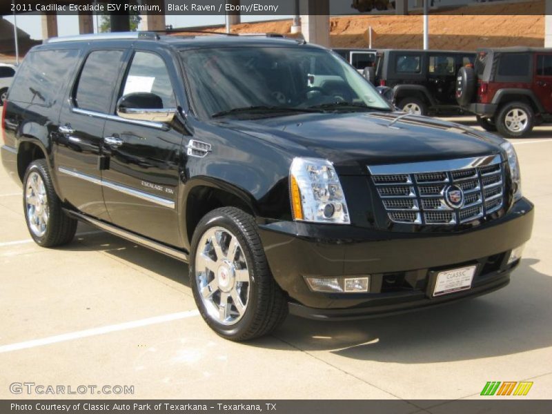 Black Raven / Ebony/Ebony 2011 Cadillac Escalade ESV Premium