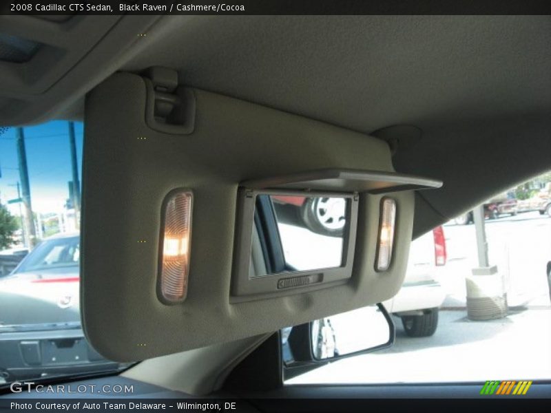 Black Raven / Cashmere/Cocoa 2008 Cadillac CTS Sedan