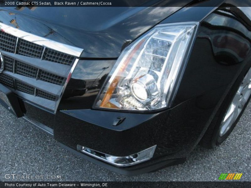 Black Raven / Cashmere/Cocoa 2008 Cadillac CTS Sedan