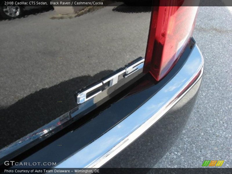 Black Raven / Cashmere/Cocoa 2008 Cadillac CTS Sedan