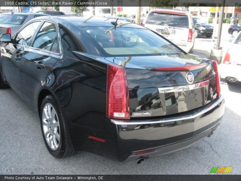 Black Raven / Cashmere/Cocoa 2008 Cadillac CTS Sedan