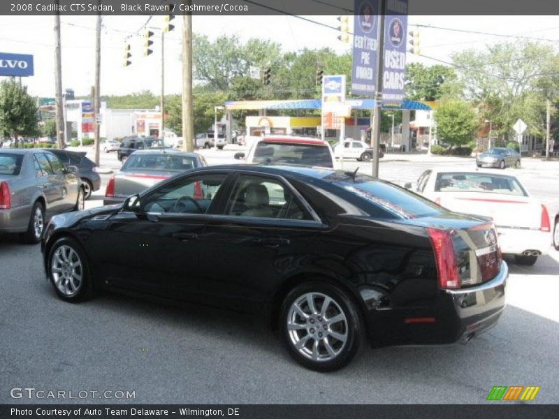 Black Raven / Cashmere/Cocoa 2008 Cadillac CTS Sedan