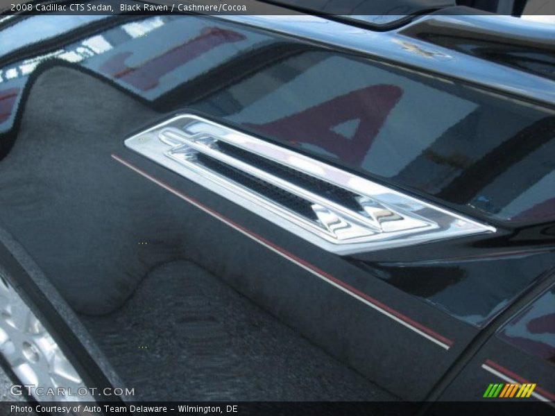 Black Raven / Cashmere/Cocoa 2008 Cadillac CTS Sedan