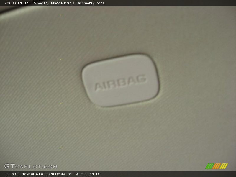 Black Raven / Cashmere/Cocoa 2008 Cadillac CTS Sedan