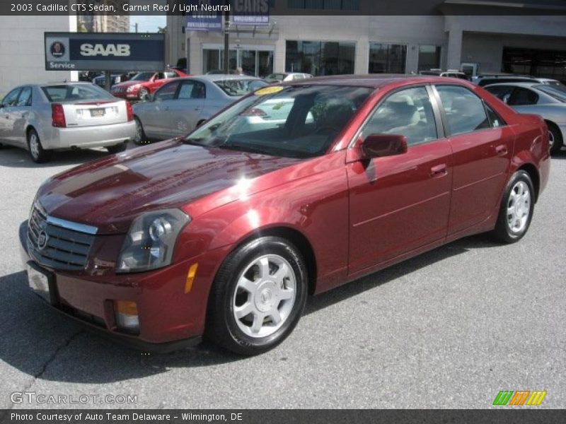 Garnet Red / Light Neutral 2003 Cadillac CTS Sedan