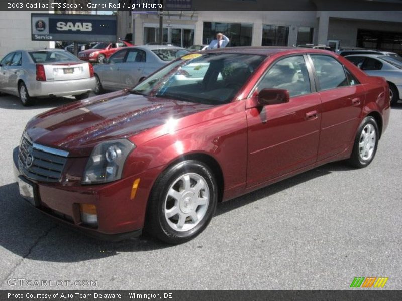 Garnet Red / Light Neutral 2003 Cadillac CTS Sedan