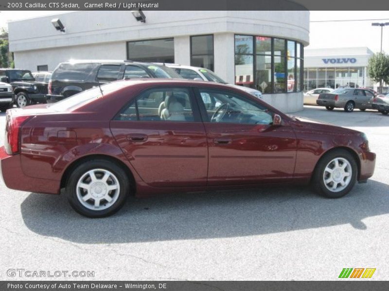 Garnet Red / Light Neutral 2003 Cadillac CTS Sedan