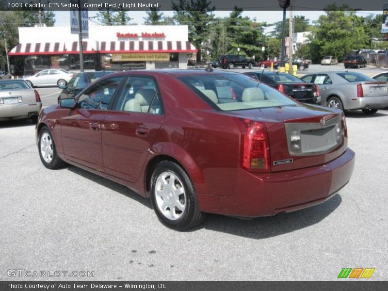 Garnet Red / Light Neutral 2003 Cadillac CTS Sedan
