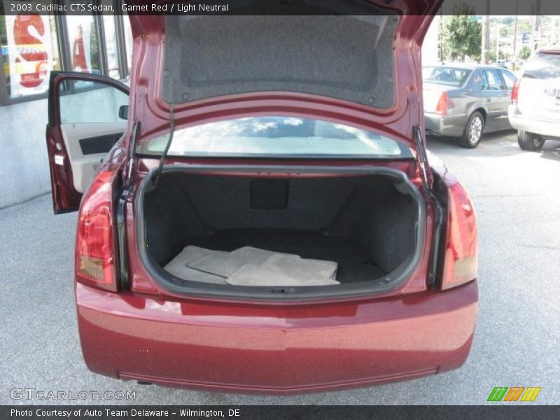 Garnet Red / Light Neutral 2003 Cadillac CTS Sedan