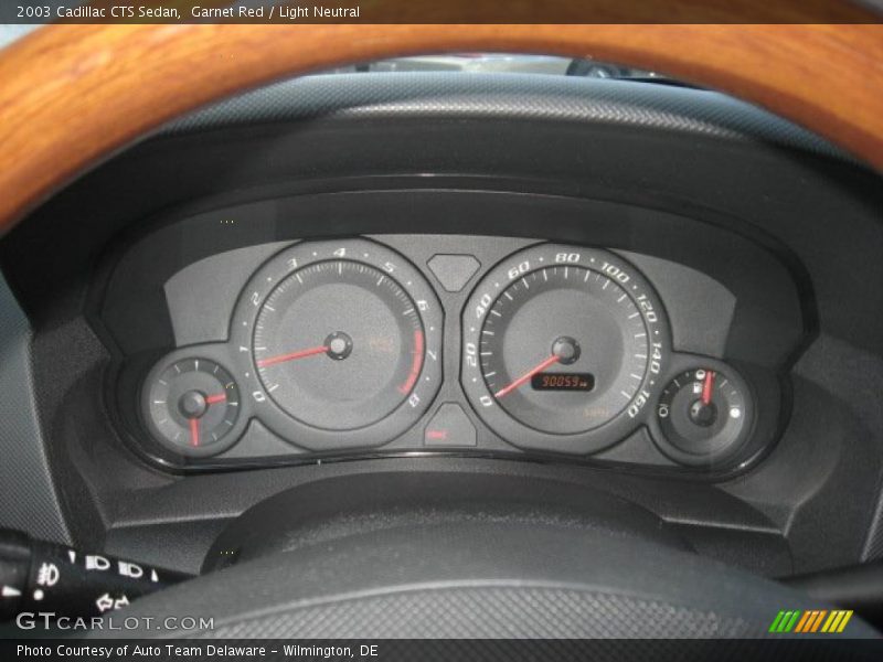 Garnet Red / Light Neutral 2003 Cadillac CTS Sedan