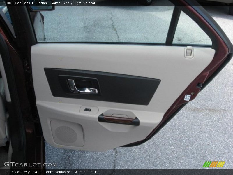 Garnet Red / Light Neutral 2003 Cadillac CTS Sedan
