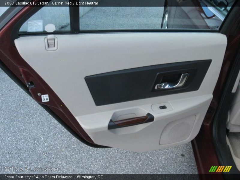 Garnet Red / Light Neutral 2003 Cadillac CTS Sedan