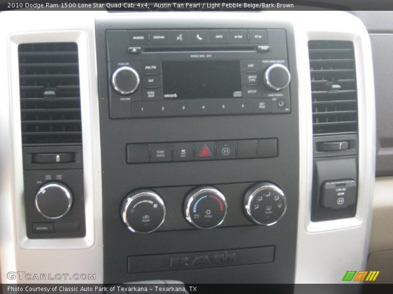 Austin Tan Pearl / Light Pebble Beige/Bark Brown 2010 Dodge Ram 1500 Lone Star Quad Cab 4x4