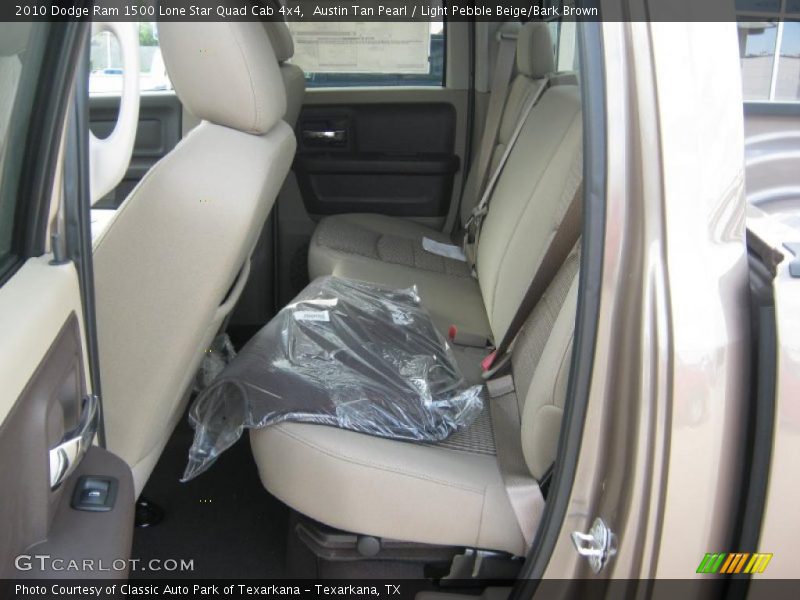 Austin Tan Pearl / Light Pebble Beige/Bark Brown 2010 Dodge Ram 1500 Lone Star Quad Cab 4x4