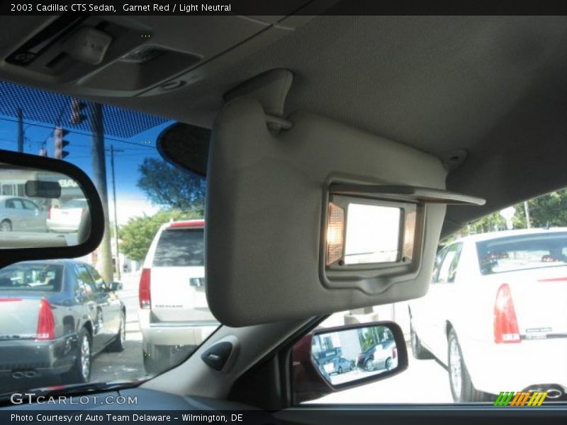 Garnet Red / Light Neutral 2003 Cadillac CTS Sedan