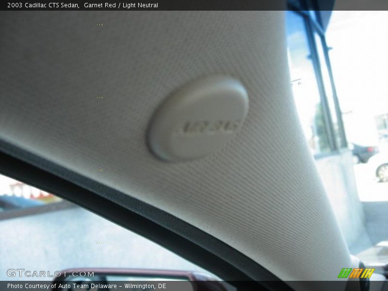 Garnet Red / Light Neutral 2003 Cadillac CTS Sedan