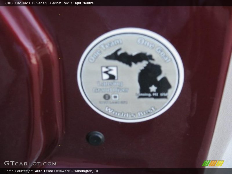 Garnet Red / Light Neutral 2003 Cadillac CTS Sedan