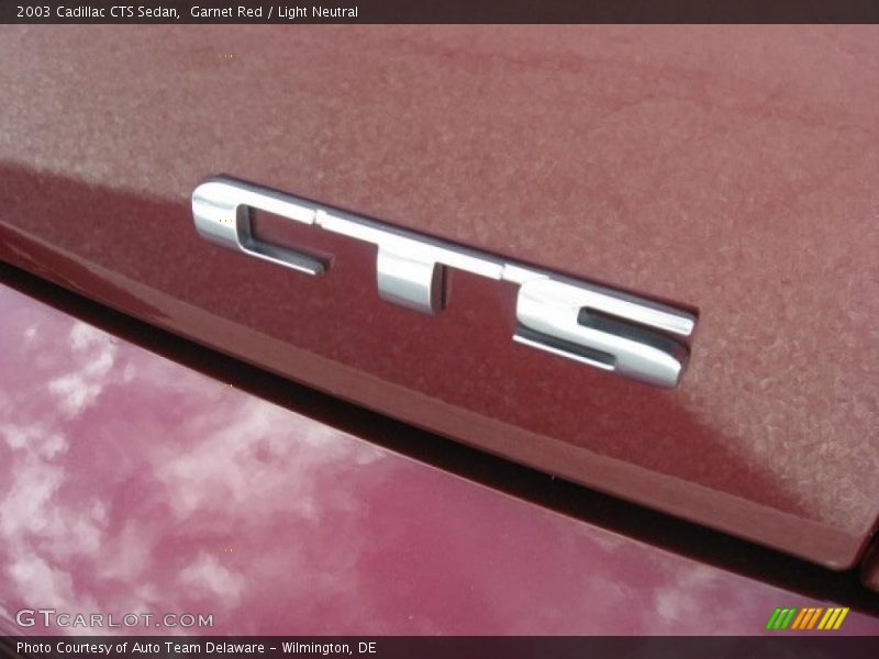 Garnet Red / Light Neutral 2003 Cadillac CTS Sedan