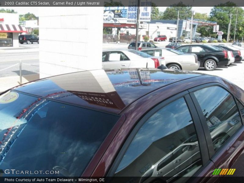 Garnet Red / Light Neutral 2003 Cadillac CTS Sedan