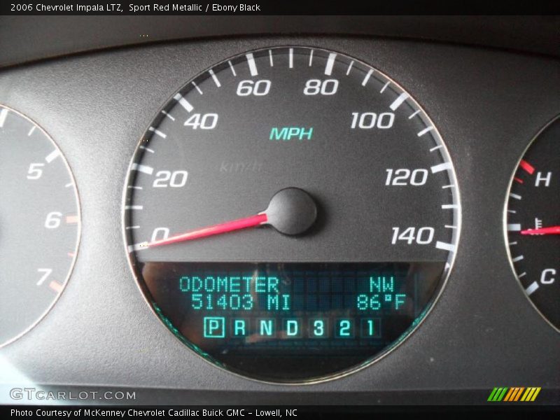 Sport Red Metallic / Ebony Black 2006 Chevrolet Impala LTZ
