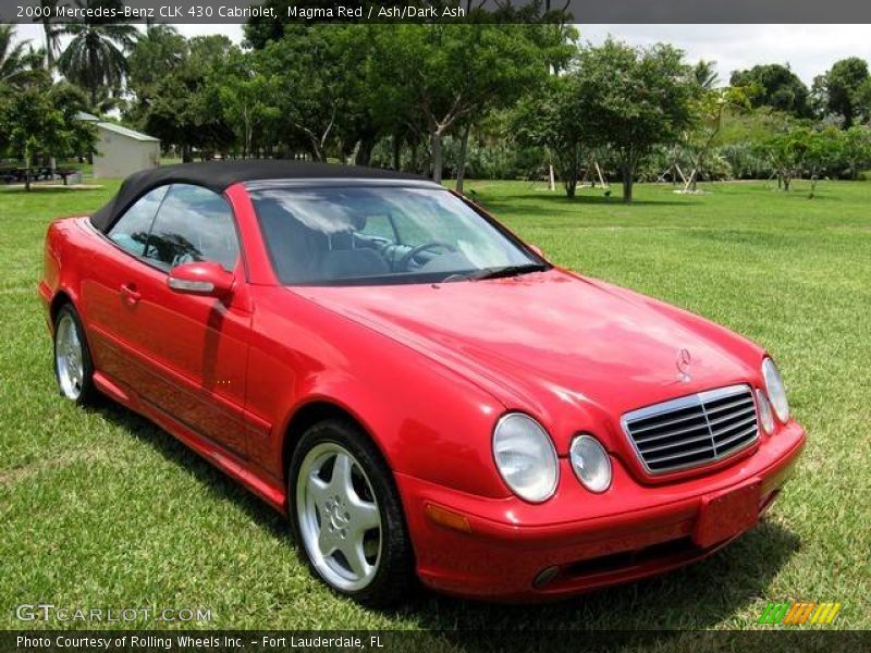 Magma Red / Ash/Dark Ash 2000 Mercedes-Benz CLK 430 Cabriolet