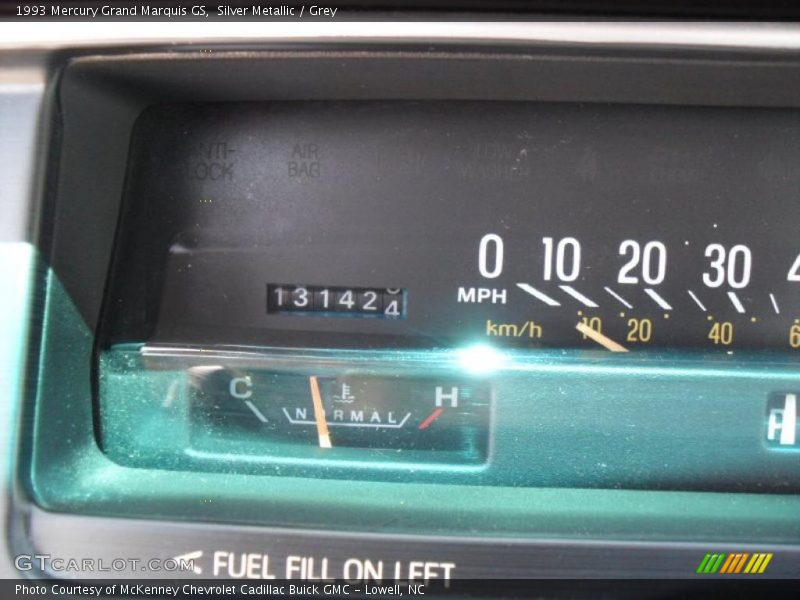 Silver Metallic / Grey 1993 Mercury Grand Marquis GS