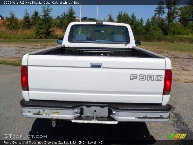 Oxford White / Blue 1993 Ford F150 XL Regular Cab