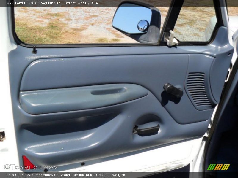 Oxford White / Blue 1993 Ford F150 XL Regular Cab