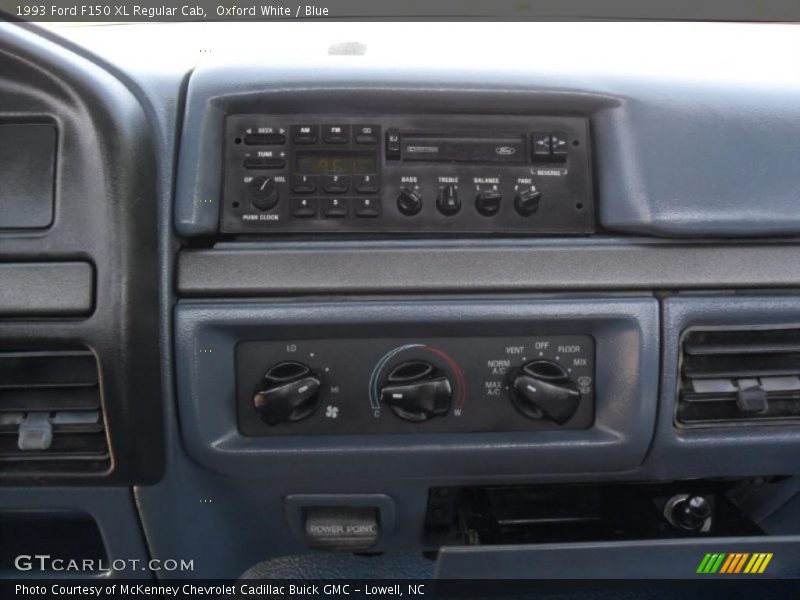 Oxford White / Blue 1993 Ford F150 XL Regular Cab