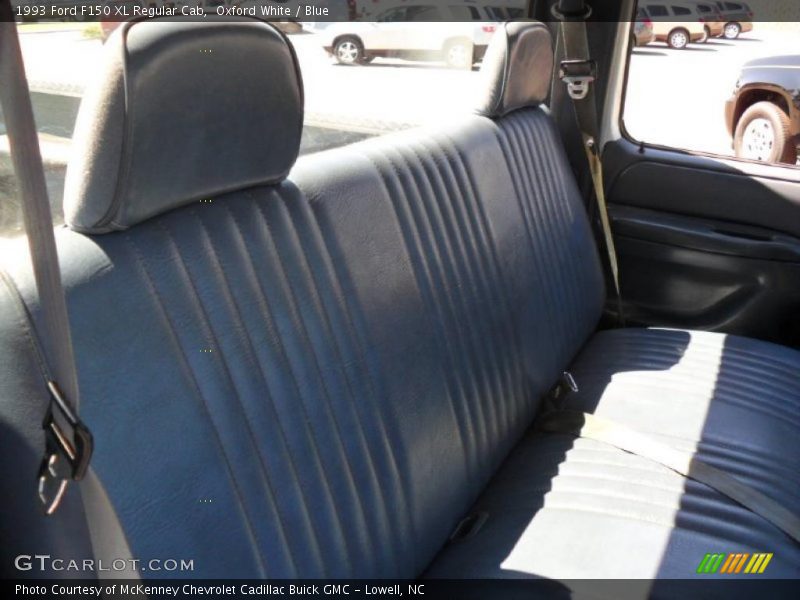 Oxford White / Blue 1993 Ford F150 XL Regular Cab