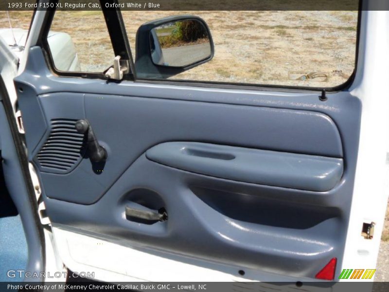 Oxford White / Blue 1993 Ford F150 XL Regular Cab