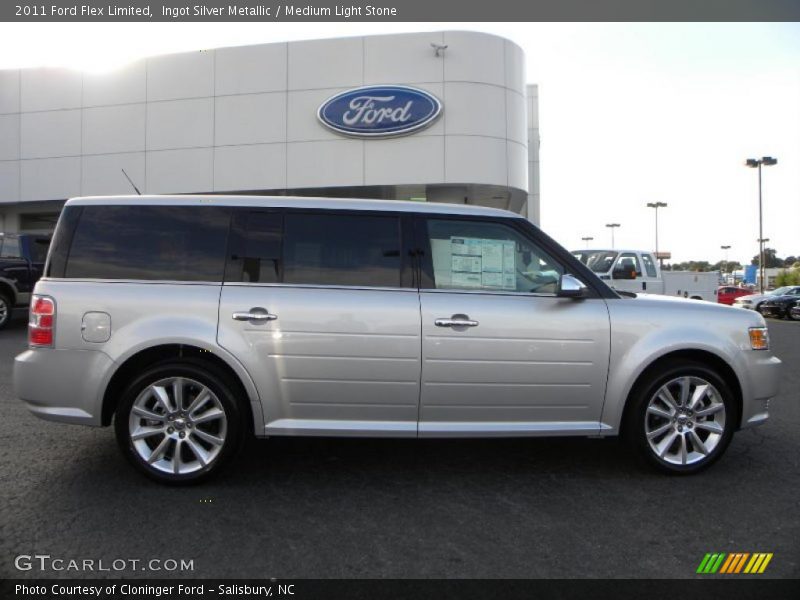 Ingot Silver Metallic / Medium Light Stone 2011 Ford Flex Limited