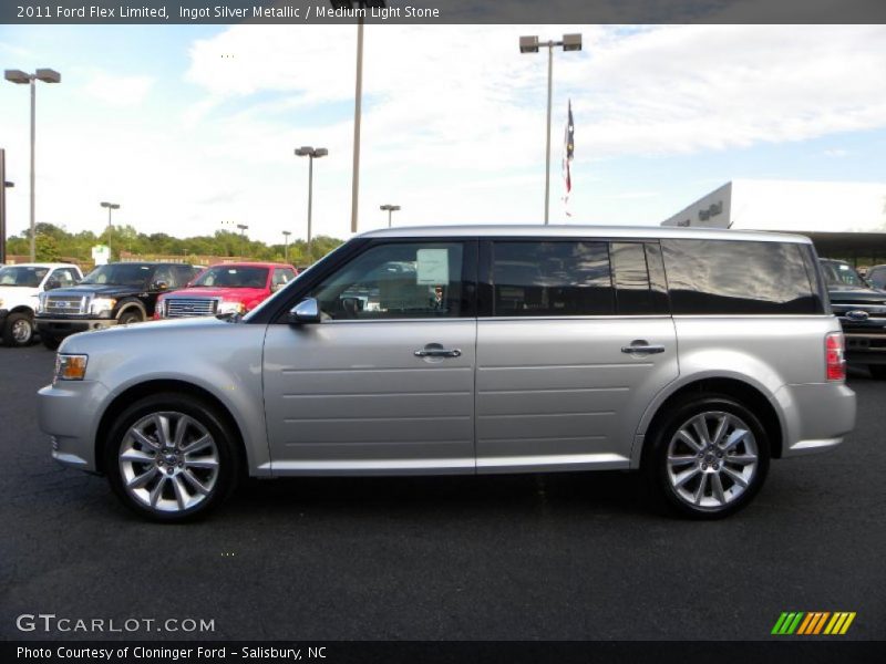 Ingot Silver Metallic / Medium Light Stone 2011 Ford Flex Limited