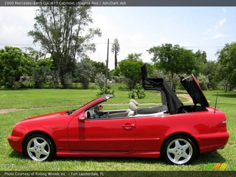 Magma Red / Ash/Dark Ash 2000 Mercedes-Benz CLK 430 Cabriolet