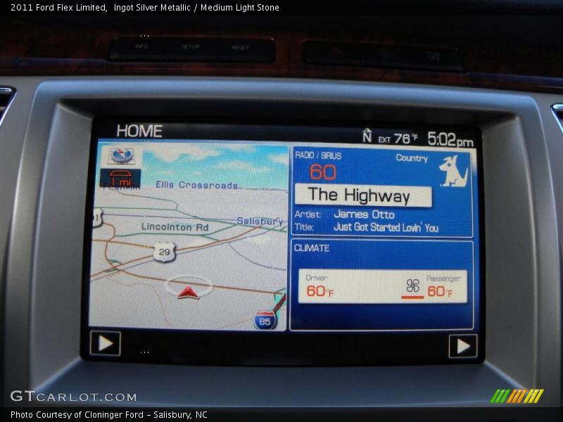 Ingot Silver Metallic / Medium Light Stone 2011 Ford Flex Limited