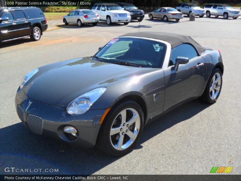 Sly Gray / Ebony 2008 Pontiac Solstice Roadster
