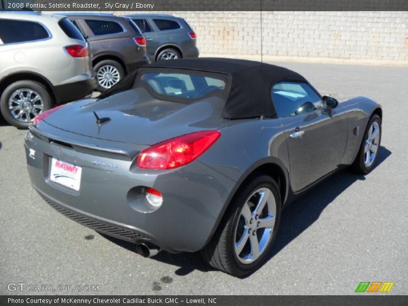 Sly Gray / Ebony 2008 Pontiac Solstice Roadster