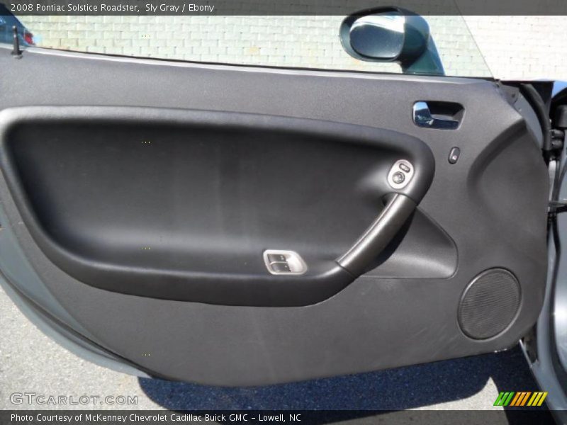 Sly Gray / Ebony 2008 Pontiac Solstice Roadster